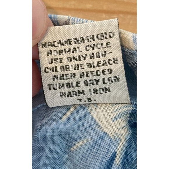 Batik Bay Button Up Hawaiian Shirt Size XL Men’s Blue Short Sleeve - Picture 5 of 7